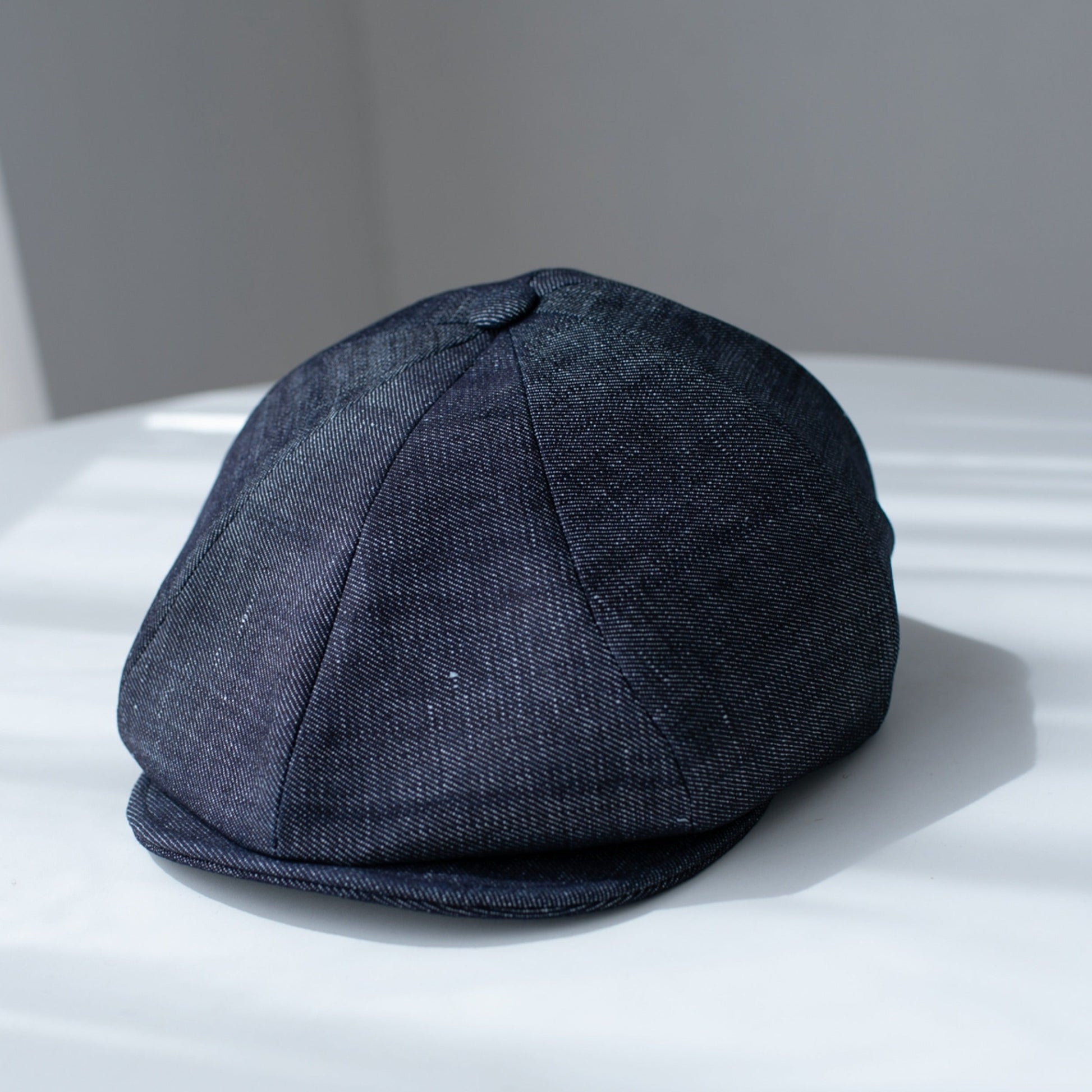 Short Brim Linen Newsboy Cap MsPineappleCrafts