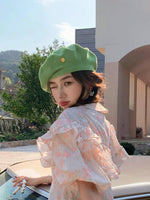 Oversize Knitted Beret for Women(Fits for large head) - Mspineapplecrafts