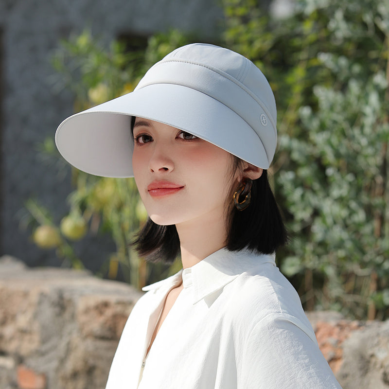 Summer Sun Hat for Women with Large Brim and Removable Top MsPineappleCrafts