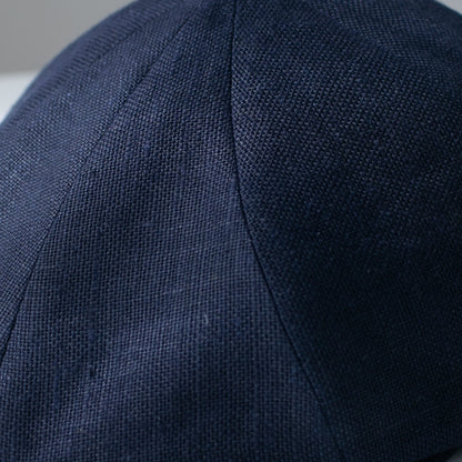 Short Brim Linen Newsboy Cap MsPineappleCrafts