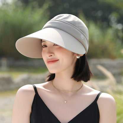 Summer Sun Hat for Women with Large Brim and Removable Top MsPineappleCrafts