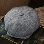 Wool 8-Panel Gatsby Newsboy Cap Unisex - Style 9
