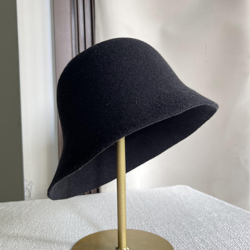 Light Wool Bucket Hat – Black