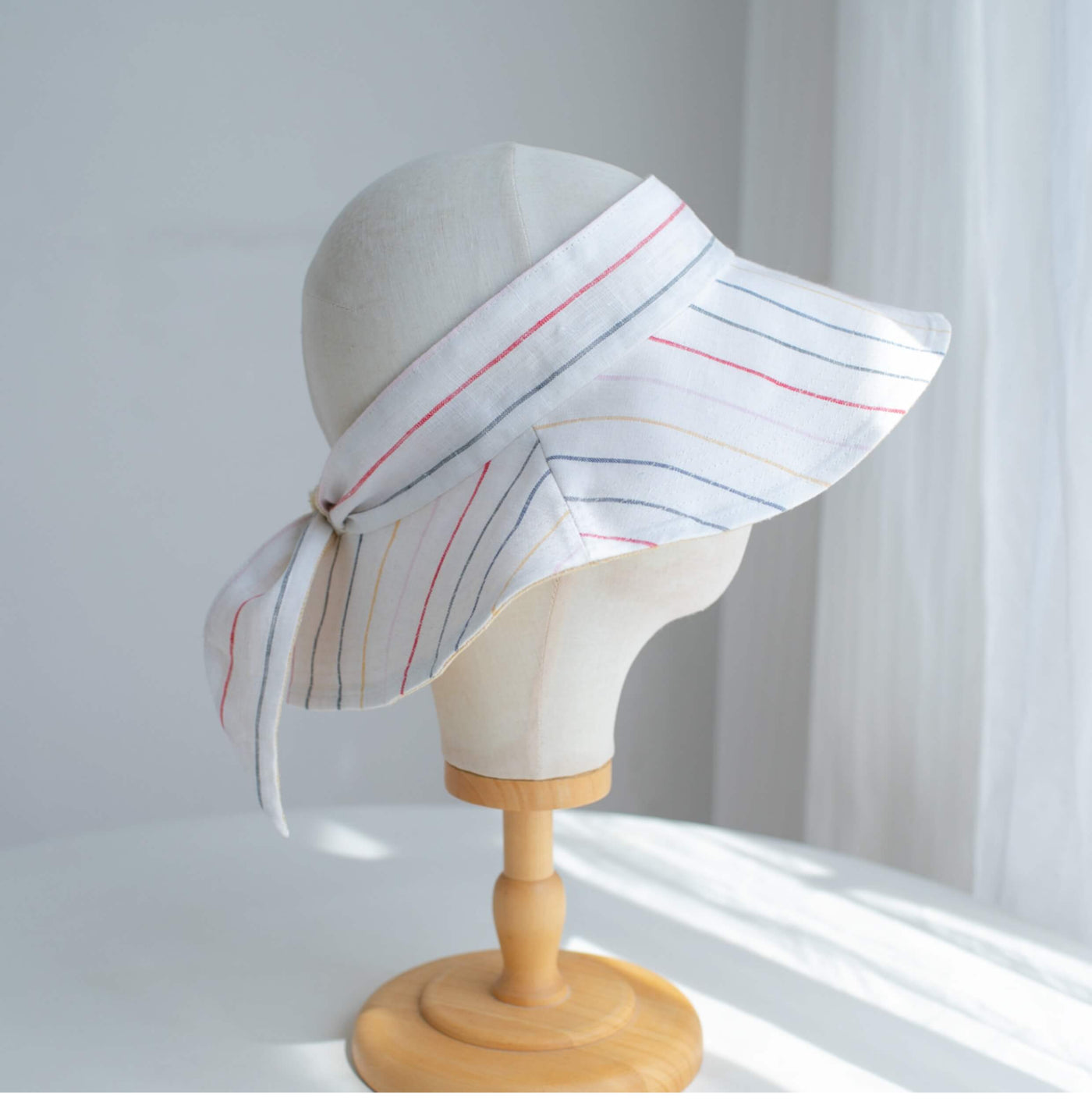 Linen Visor Sun Hat MsPineappleCrafts