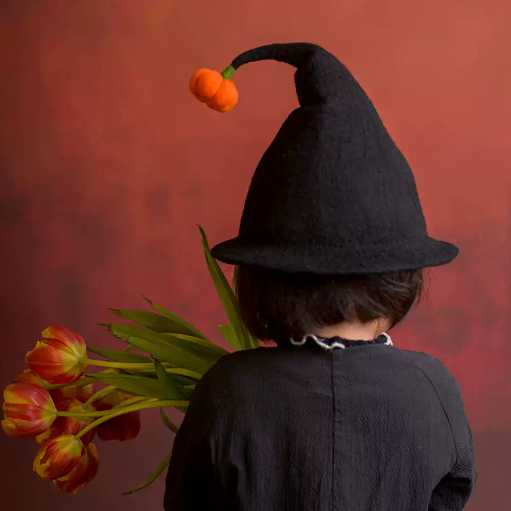 Wool Felt Halloween Witch Hat for Women and Kid MsPineappleCrafts