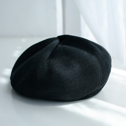 Solid Colour Linen Beret MsPineappleCrafts