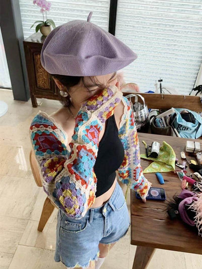 Oversize Breathable Beret for Women(Fits for large head) - Mspineapplecrafts