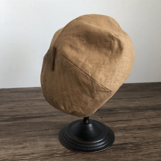 Summer Linen Beret MsPineappleCrafts