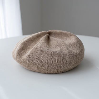 Solid Colour Linen Beret MsPineappleCrafts