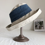 Summer Linen Bucket Hat for Women MsPineappleCrafts