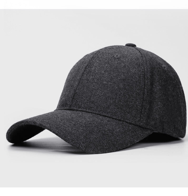 Winter Large Size Wide Brim Unisex 100% Wool  Baseball Cap