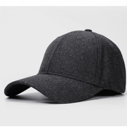 Winter Large Size Wide Brim Unisex 100% Wool  Baseball Cap