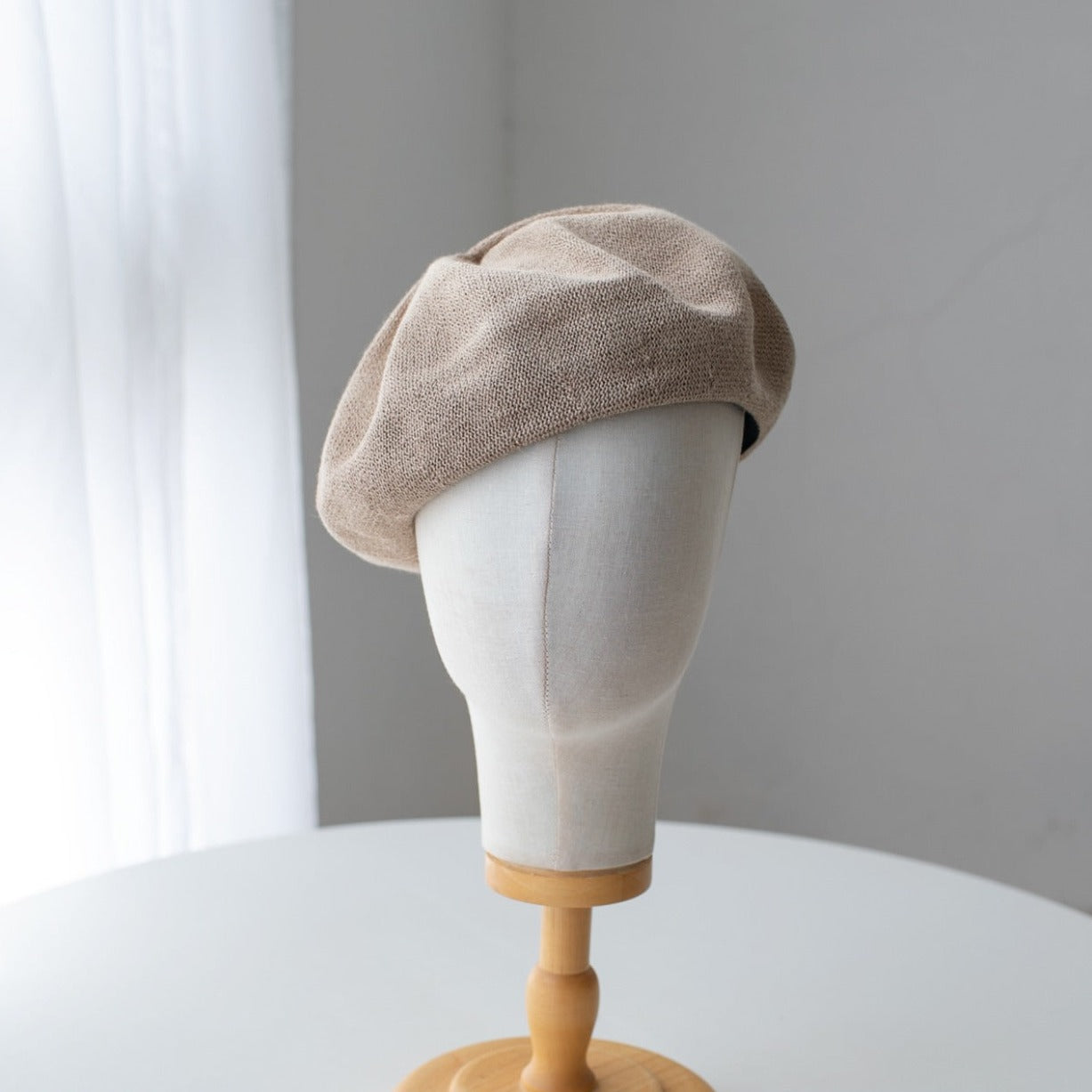 Solid Colour Linen Beret MsPineappleCrafts