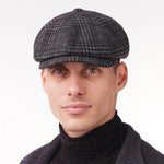 Wool 8-Panel Newsboy Cap Unisex - Worn View