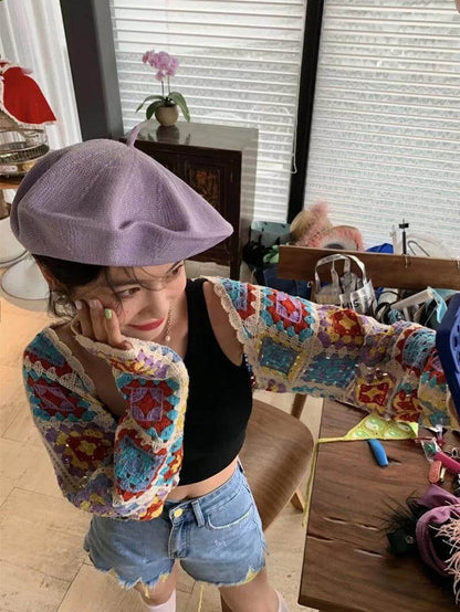 Oversize Breathable Beret for Women(Fits for large head) - Mspineapplecrafts
