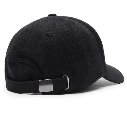 Winter Large Size Wide Brim Unisex 100% Wool  Baseball Cap