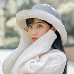 Summer Linen Bucket Hat for Women MsPineappleCrafts
