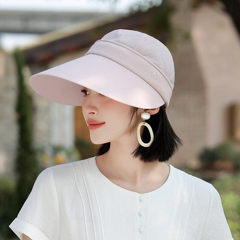 Summer Sun Hat for Women with Large Brim and Removable Top MsPineappleCrafts