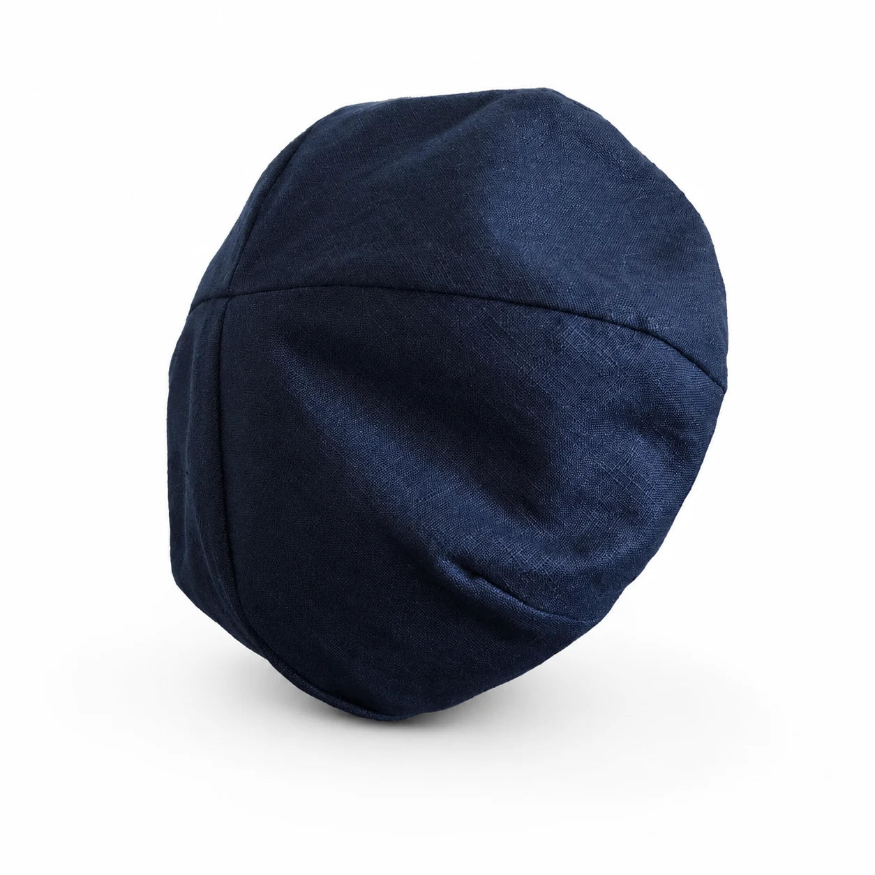 Navy pure linen French beret