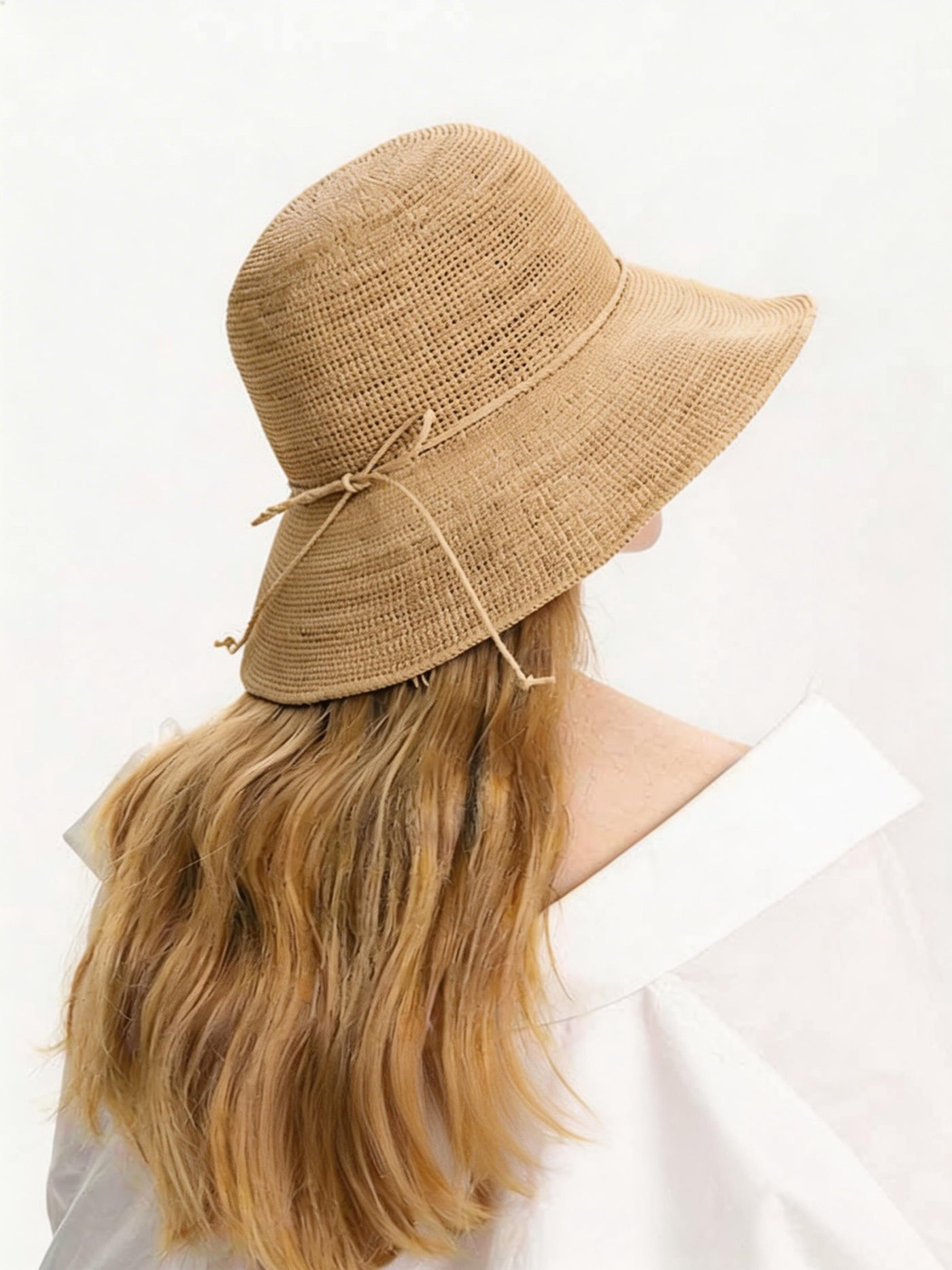 Mouldable Wire Straw Hat for Women