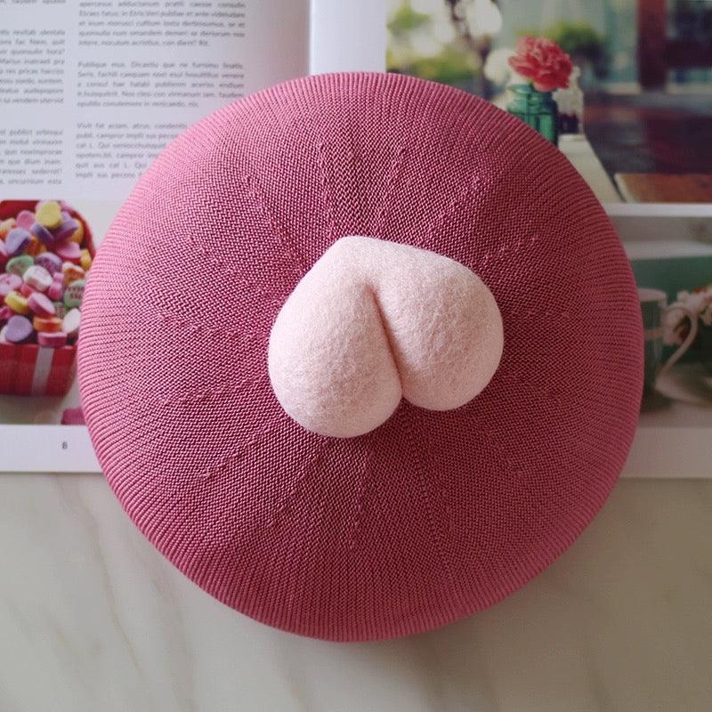 Heart Beret for Women and Kids - Mspineapplecrafts