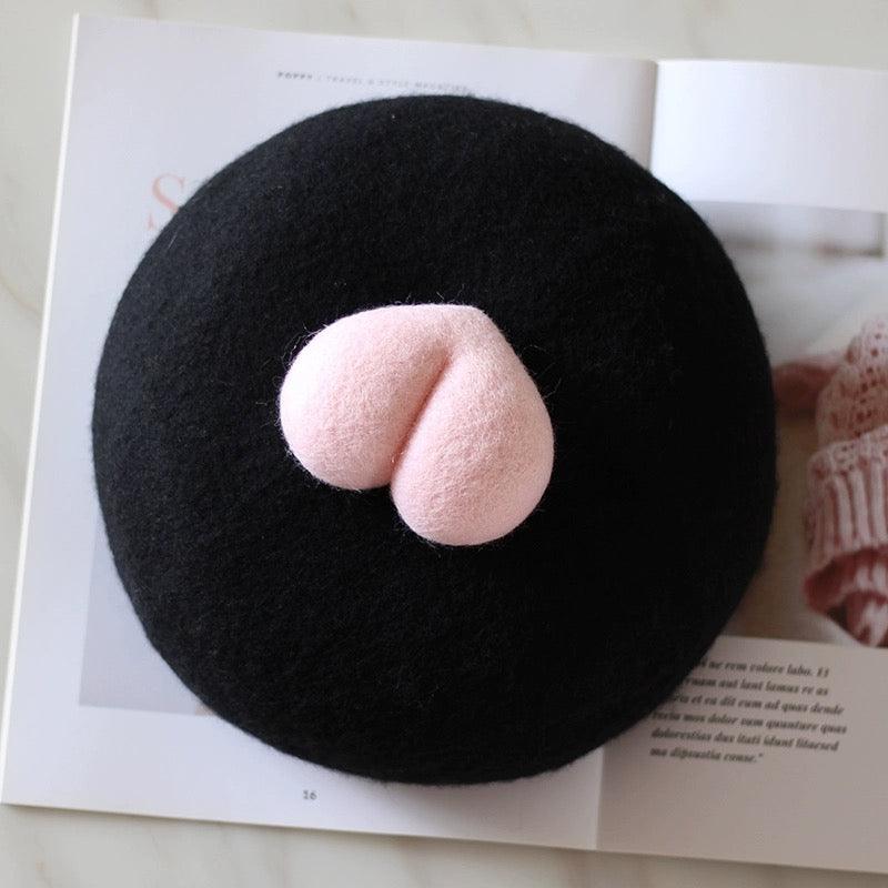 Heart Beret for Women and Kids - Mspineapplecrafts