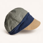 Green color block baseball sun hat - Mspineapplecrafts