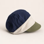 Navy color block baseball sun hat - Mspineapplecrafts