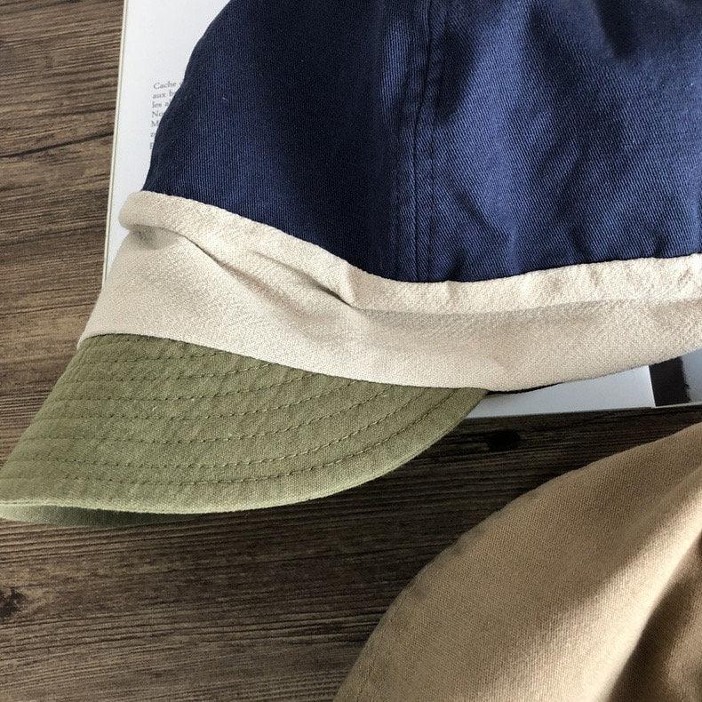 Unisex Color-blocked Baseball Sun Bucket Hat - Mspineapplecrafts