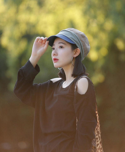 Unisex Color-blocked Baseball Sun Bucket Hat - Mspineapplecrafts