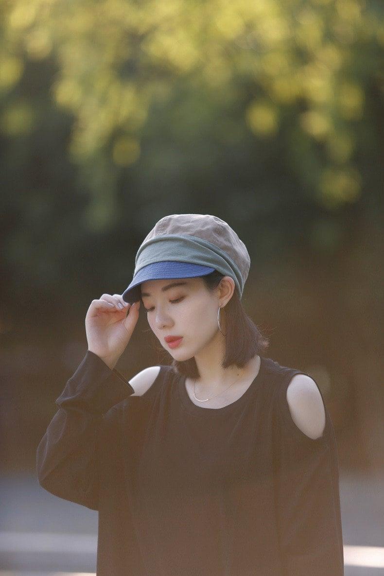 Unisex Color-blocked Baseball Sun Bucket Hat - Mspineapplecrafts