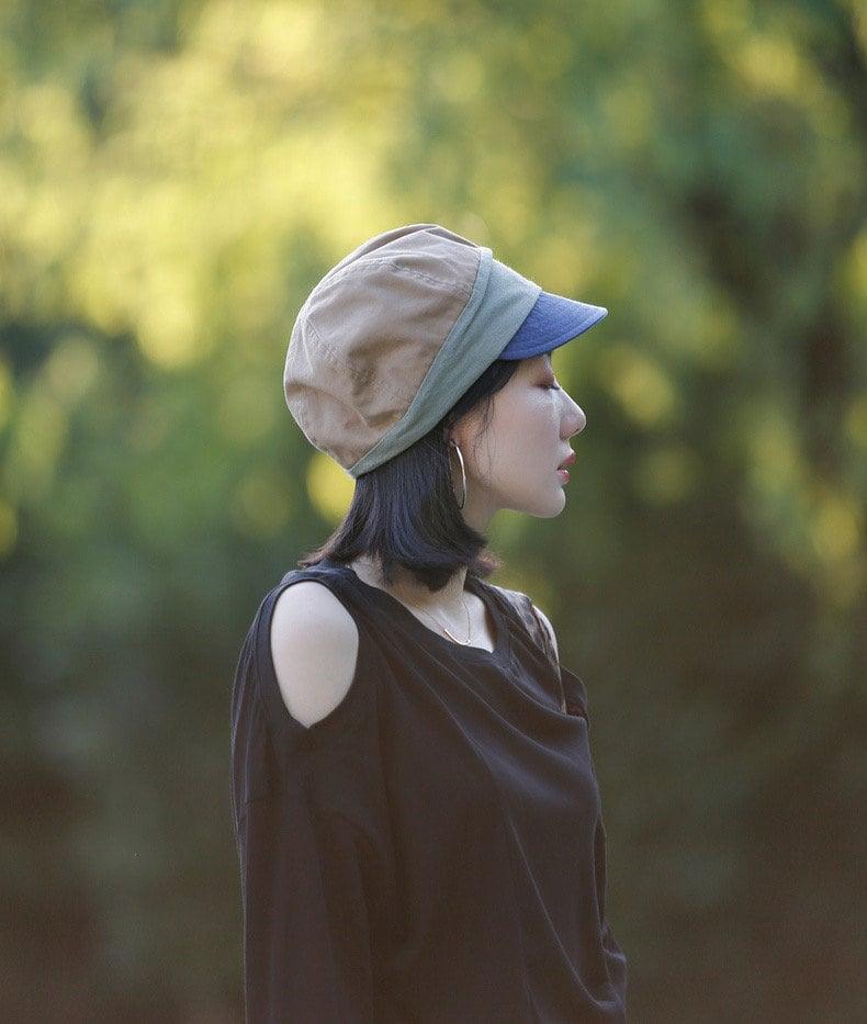 Unisex Color-blocked Baseball Sun Bucket Hat - Mspineapplecrafts