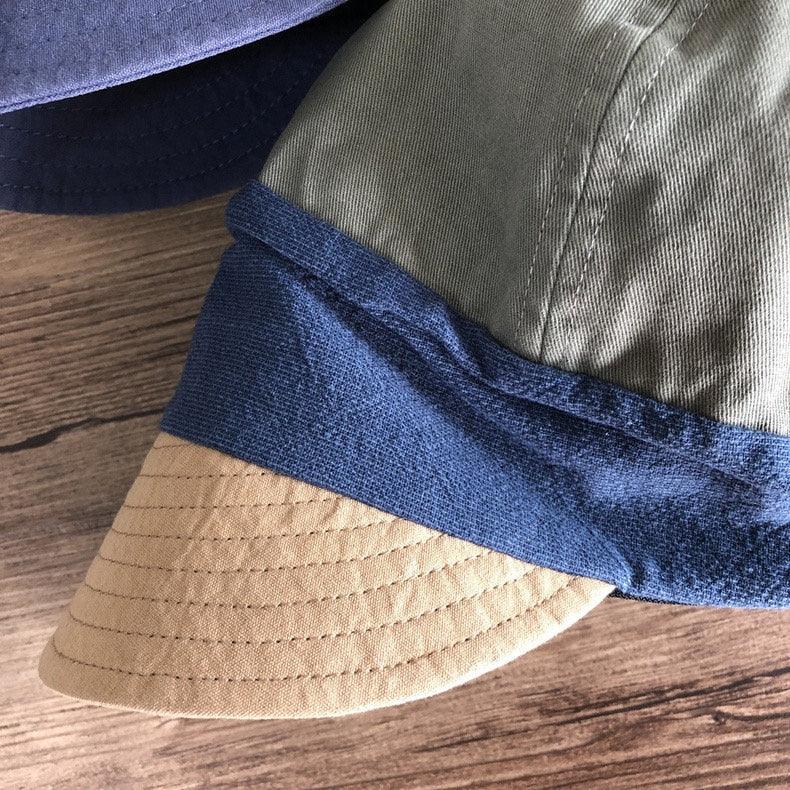 Unisex Color-blocked Baseball Sun Bucket Hat - Mspineapplecrafts