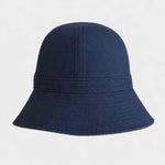 Navy cotton bucket hat product view