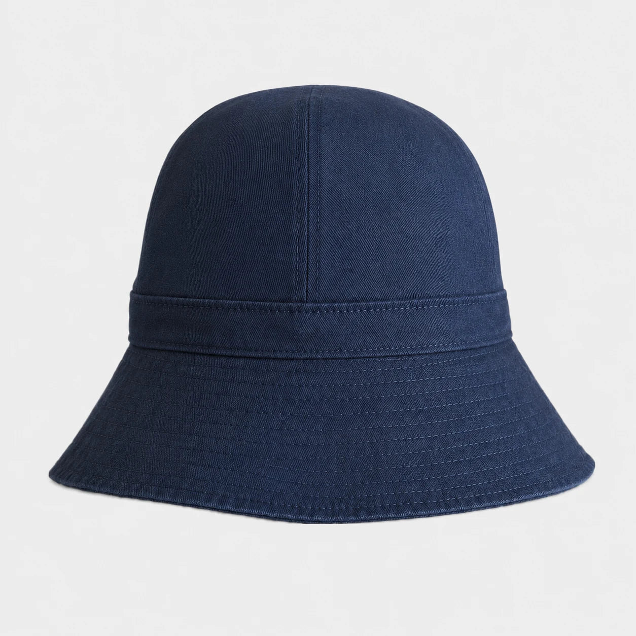 Navy cotton bucket hat product view