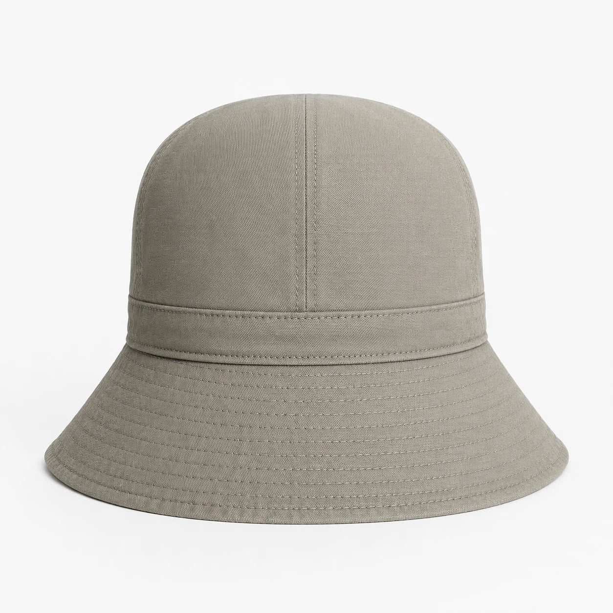 Green cotton bucket hat product view