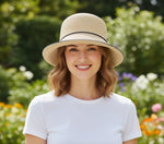 Raffia Straw Sun Hat for Women - Front View