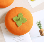 Matching SUmmer Persimmon Berets for Kids and Parents - Mspineapplecrafts
