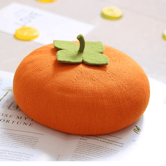 Matching SUmmer Persimmon Berets for Kids and Parents - Mspineapplecrafts