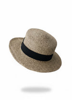 Flat Top Straw Fedora - Front View