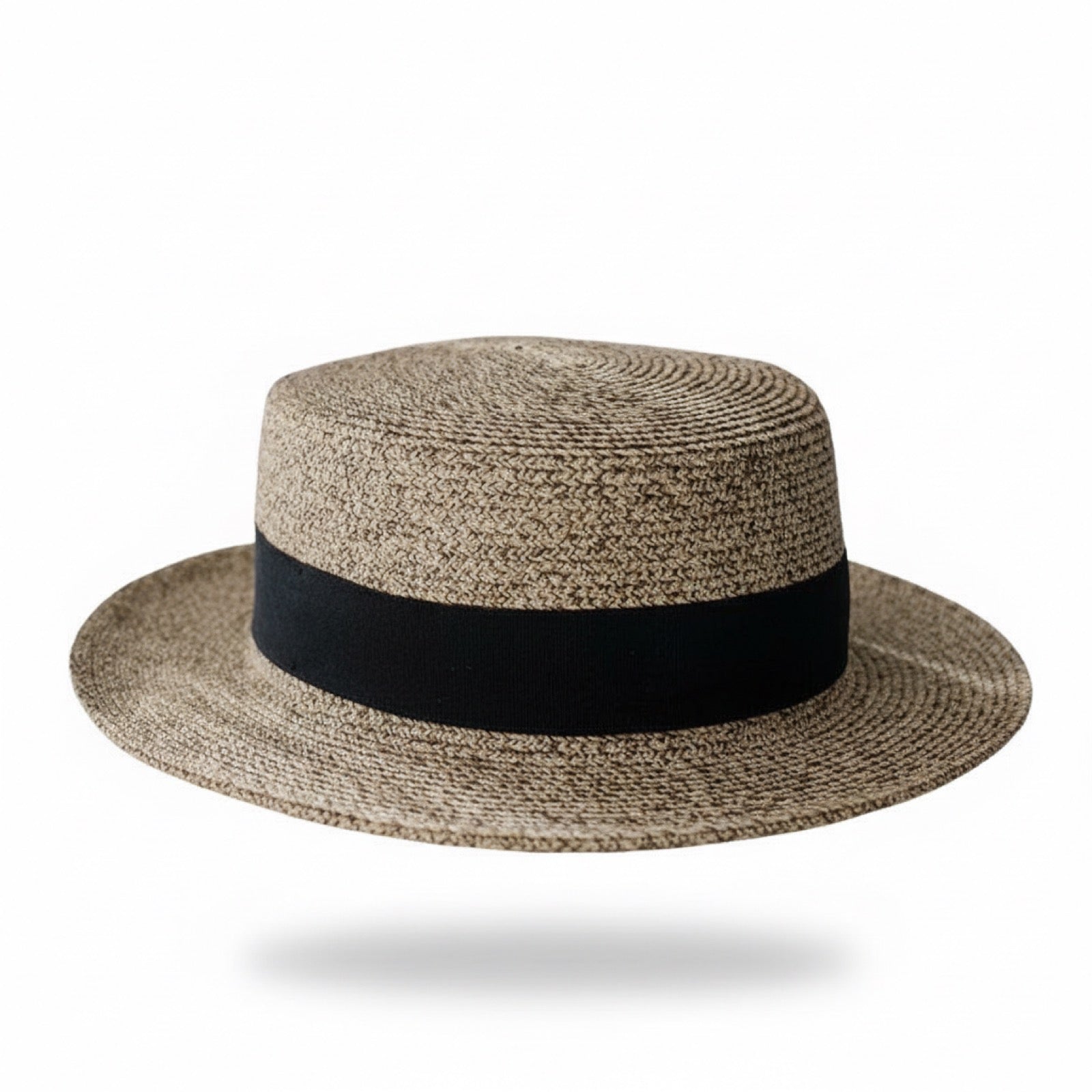 Flat Top Straw Fedora - Side Angle