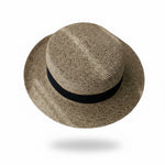 Flat Top Straw Fedora - Top Down View