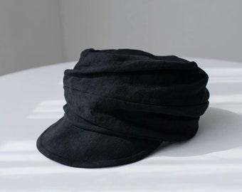 Linen Unisex Newsboy Cap - Mspineapplecrafts
