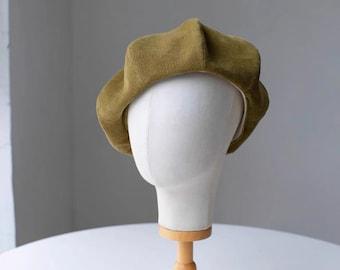 Handmade Unisex Oversized Corduroy Hat - Mspineapplecrafts