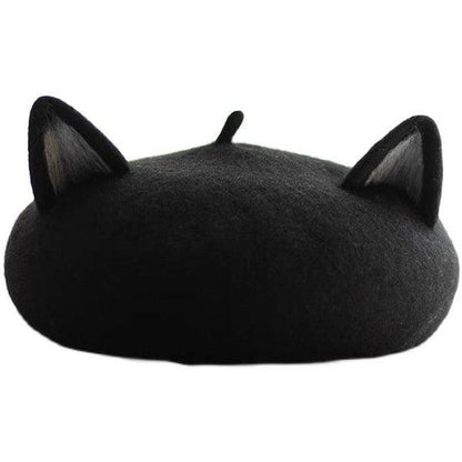 Cat Beret Hat for Women and Kid - Mspineapplecrafts