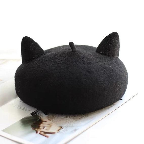 Cat Beret Hat for Women and Kid - Mspineapplecrafts