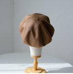 Oversized Linen Beret Hat Beret - Mspineapplecrafts