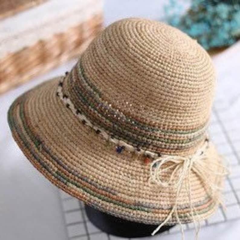 Raffia Straw Hat for Women - Mspineapplecrafts
