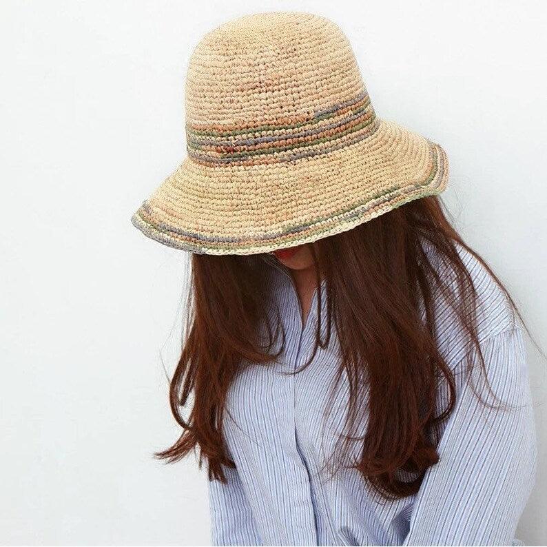 Raffia Straw Hat for Women - Mspineapplecrafts