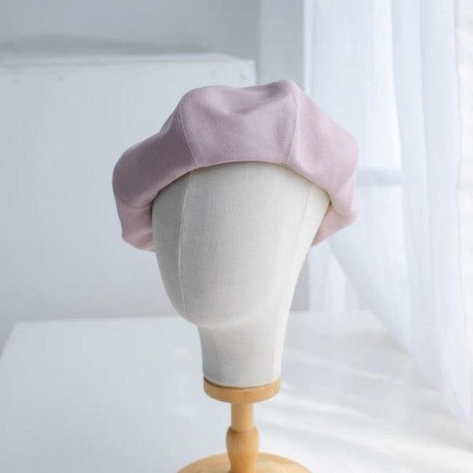 Oversized Spring Summer Linen Beret for Women - Mspineapplecrafts